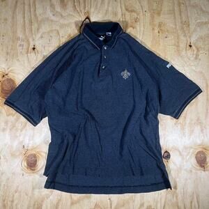 Vintage Puma New Orleans Saints NFL Football Baggy Heavy Cotton Polo Shirt XL